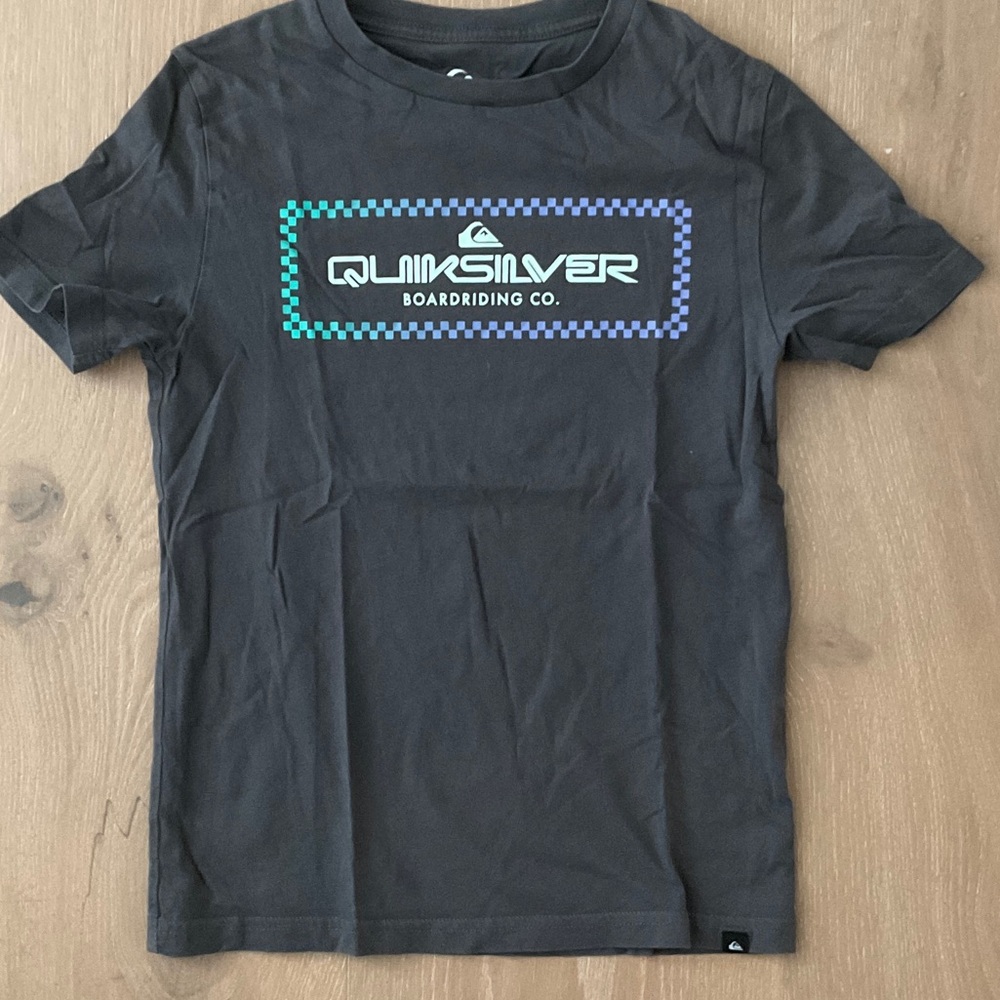 Quiksilver Kids Charcoal Tee with Logo